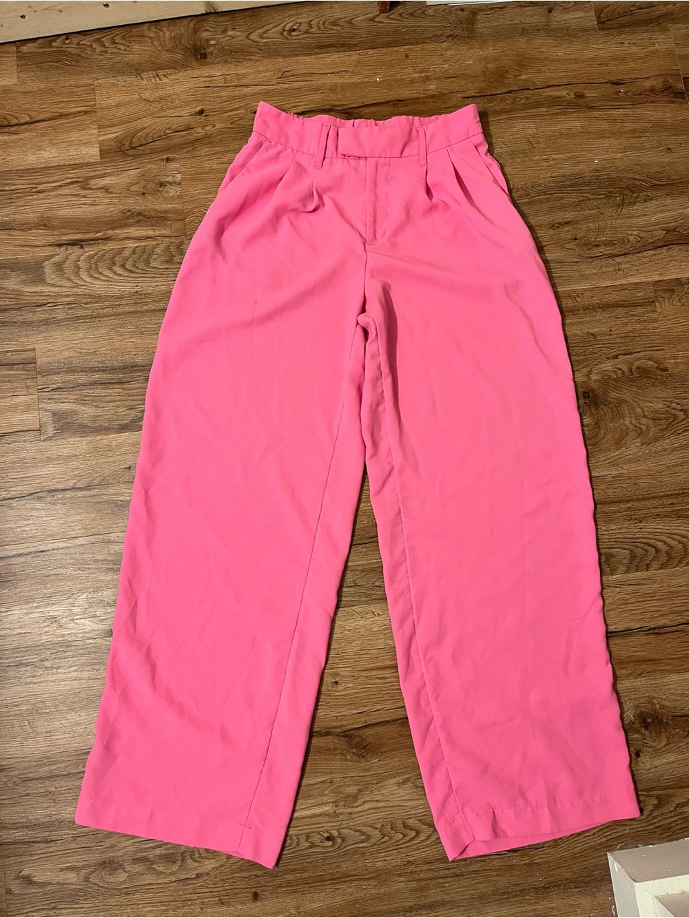 A NEW DAY High-Waist Wide Leg Women's Pants in Bright Pink